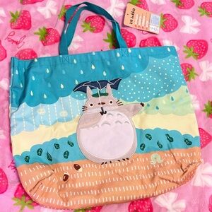 Marushin Studio Ghibli My Neighbor Totoro Dripping Rain Tote Bag Japan Import